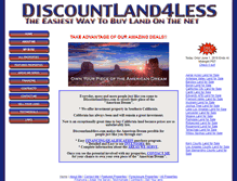 Tablet Screenshot of discountland4less.com